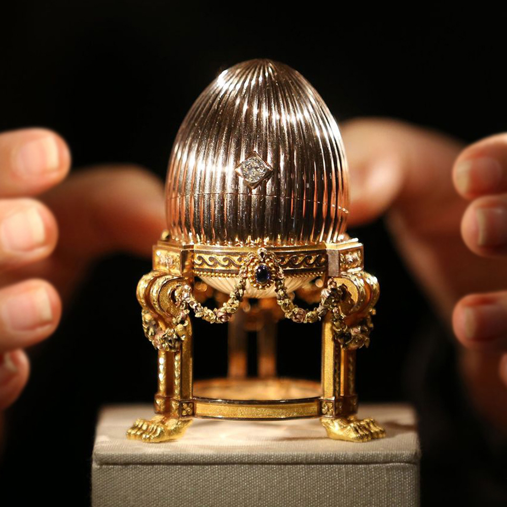Золотое яйцо Фаберже с часами Vacheron Constantin