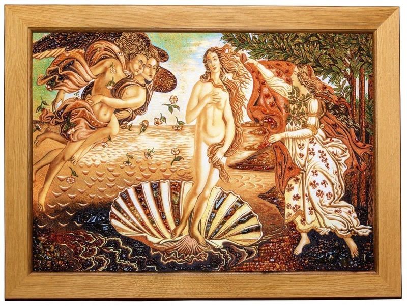Картина из янтаря «Венера» Боттичелли