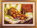 Still life "Apples and nuts"