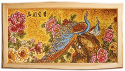 Panel "Peacocks in Chinese painting"