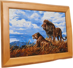 Panel "Lion and Lioness"