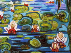 Panel “Water Lilies” (Claude Monet)