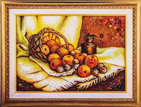 Натюрморт «Яблоки и орехи»