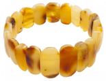Amber bracelet made of flat stones