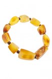 Bracelet made of amber stones with beads