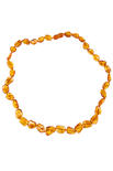 Beads made of multi-colored amber “Nicole”