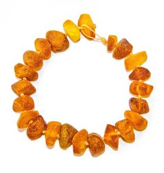 Bracelet with amber stones
