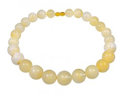 Beads made from milky amber beads