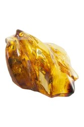 Brooch made of solid amber