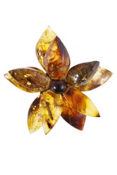 Brooch "Amber Flower"