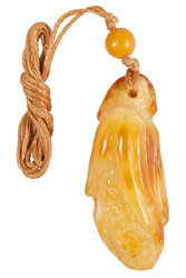 Amber pendant "Corn"