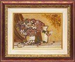 Panel “Still life with flowers”