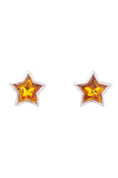 Серебряные сережки-пусеты «Звезды»