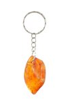 Keychain with cognac-colored amber