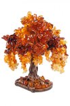Декоративное дерево из янтаря «Акация»