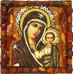 Souvenir magnet-amulet “Kazan Icon of the Mother of God”