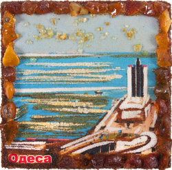 Souvenir magnet “Odessa. Sea port"
