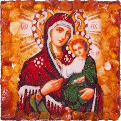 Souvenir magnet-amulet “Iveron Icon of the Blessed Virgin Mary”