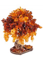 Декоративное дерево из янтаря «Акация»