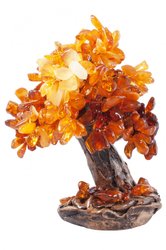 Сувенирное дерево-бонсай с янтарными камнями