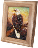 Painting from amber stones “Eagle”