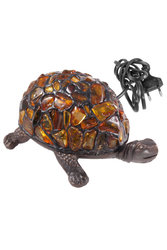 Настольная лампа с янтарем «Черепаха»
