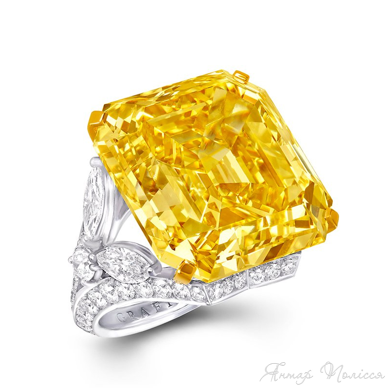 Каблучка з жовтим діамантом від «Graff Diamonds»