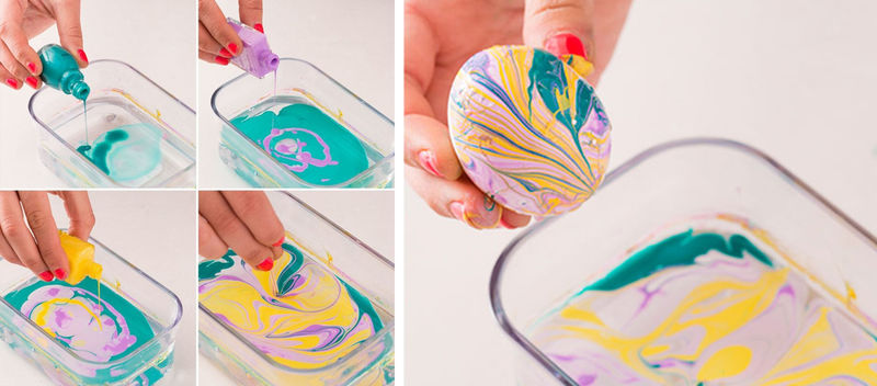 Как красить яйца лаком для ногтей