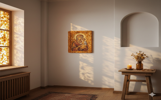 Ікони з бурштину як оберіг: як і де їх краще розміщувати Ікони з бурштину як оберіг: як і де їх краще розміщувати