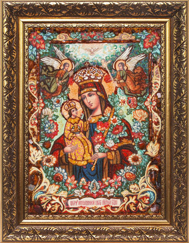 Янтар: Вікна в Духовність та Мистецтво через Ікону Божої Матері «Нев’янучий Цвіт»