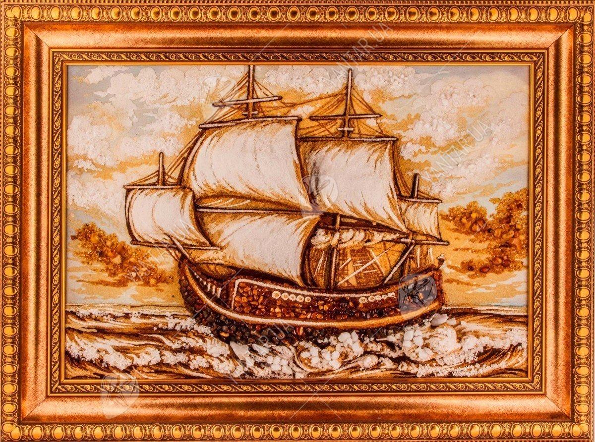 Объемная картина «Парусный фрегат»