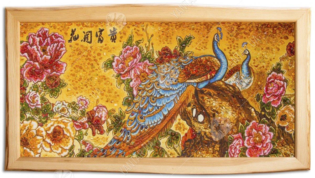 Панно «Павичі в китайському живописі»