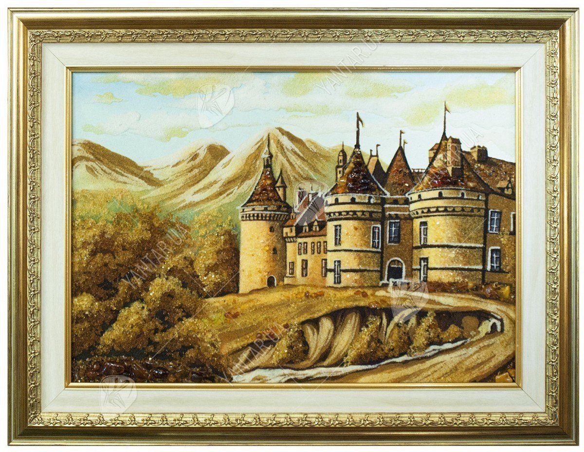 Панно «Замок-крепость в горах»