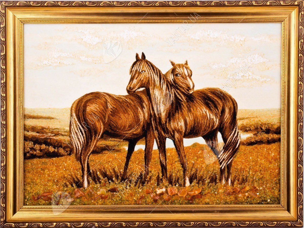 Панно «Пара коней»