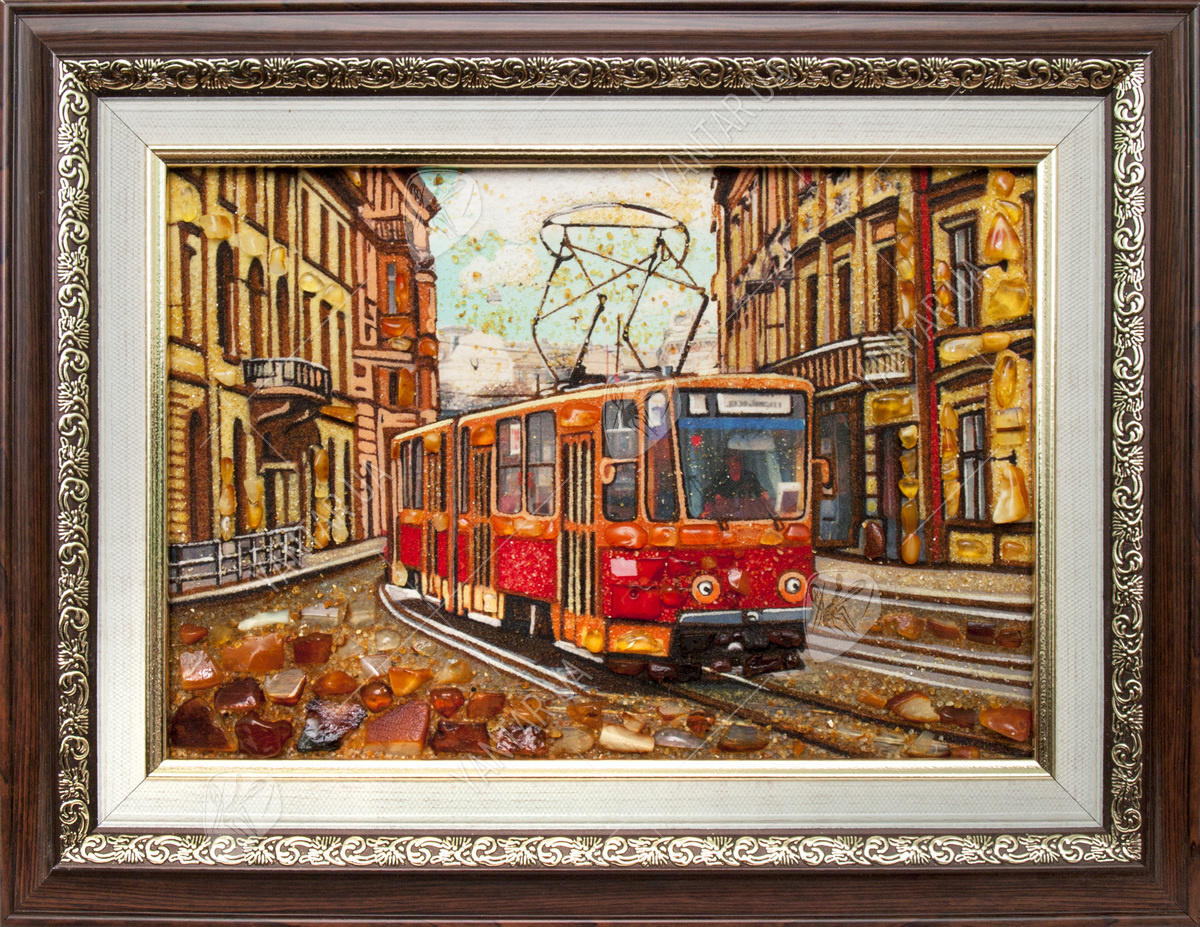Панно «Львовский трамвай»