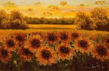 Landscape “Field with sunflowers”