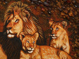 Панно «Львиная семья»
