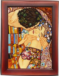 Панно «Поцелуй» Густав Климт (фрагмент)