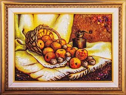 Натюрморт «Яблоки и орехи»