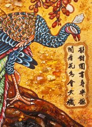 Panel "Peacocks in Chinese painting"