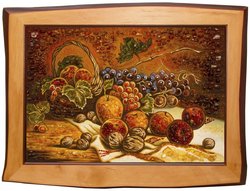 Still life “Apples, grapes and nuts”