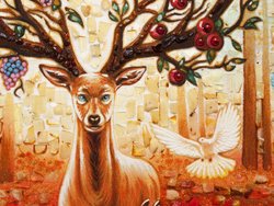 Panel “Fairytale deer”