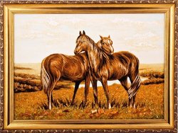 Панно «Пара коней»