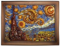 Volumetric panel “Starry Night” (Vincent van Gogh)