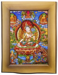 Панно «Буддийская живопись Танка - Белая Тара»