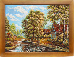 Landscape “House on the River Bank”