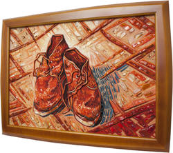 Painting “A Pair of Shoes” (Vincent van Gogh)
