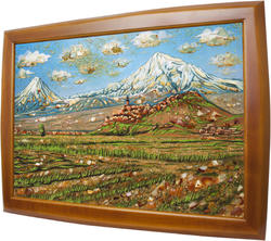 Пейзаж «Монастырь Хор-Вирап и армянская гора Арарат»