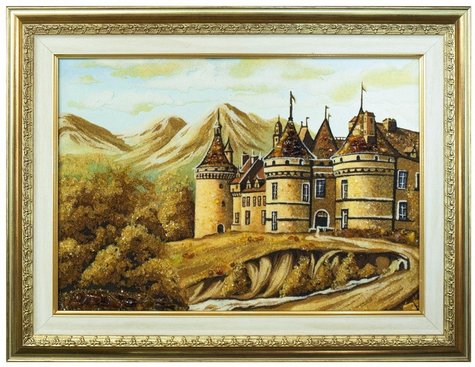 Панно «Замок-крепость в горах»