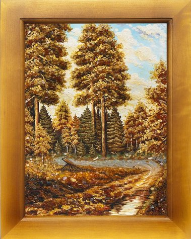 Landscape “Pines in a forest clearing”
